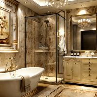European style Bathroom Vanity 10